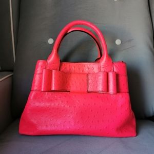 Real Ostrich Leather Handbag Kate Spade